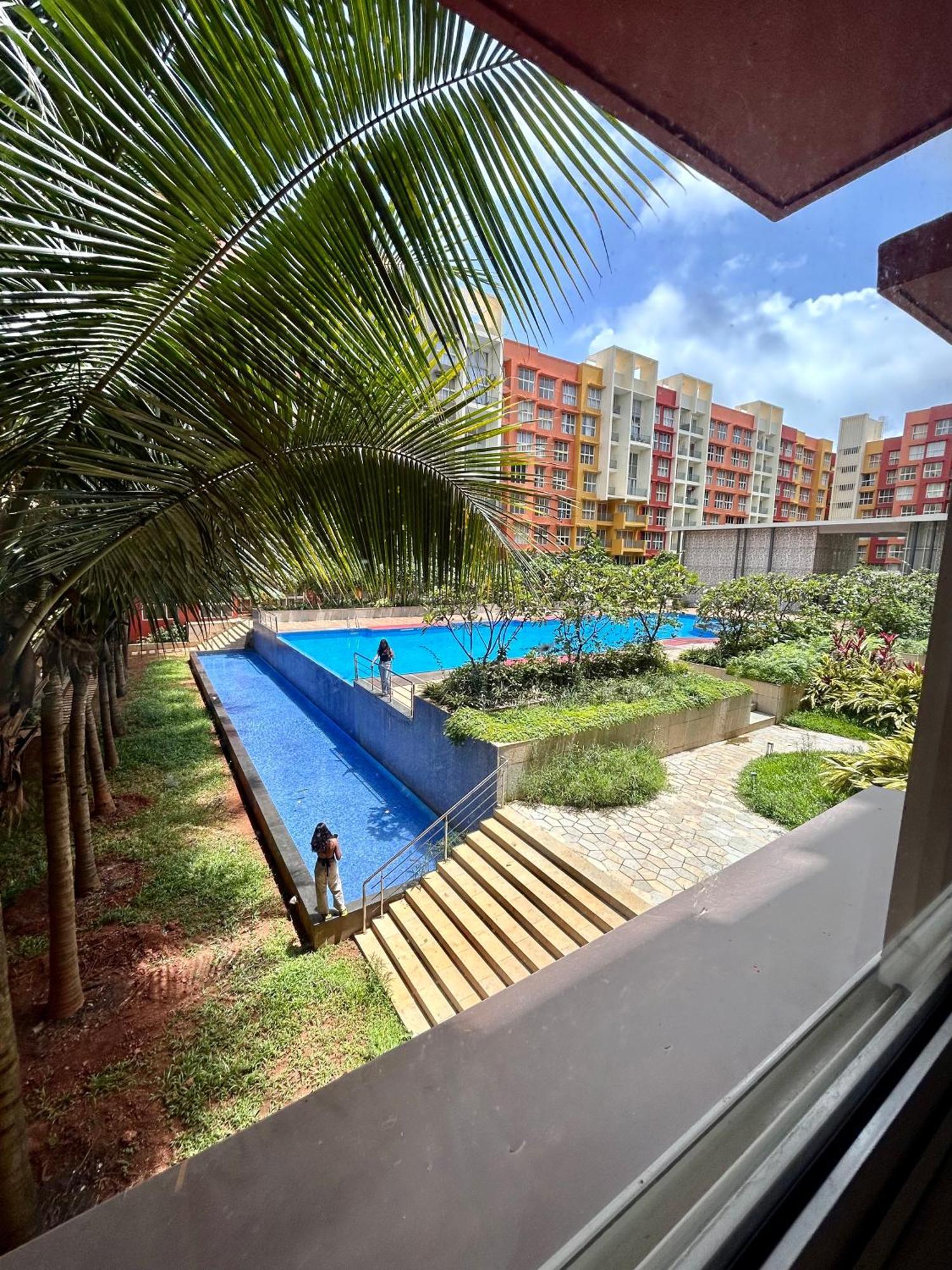 Pool And Garden View Good Stay Premium 2 Bhk Flat 104 Dabolim Exteriör bild